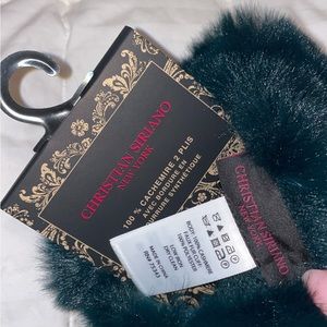 Cashmere gloves - dark green